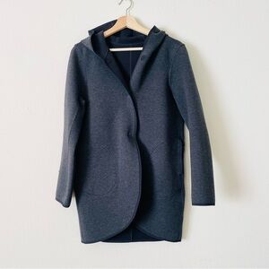 Lululemon XS Urban Horizons black gray reversible jacket